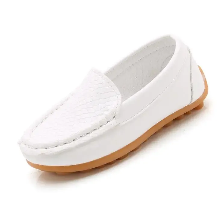 12 Colors All Sizes 21-36 Children Shoes PU Leather Casual Styles Boys Girls Shoes Soft Comfortable Loafers Slip On Kids Shoes