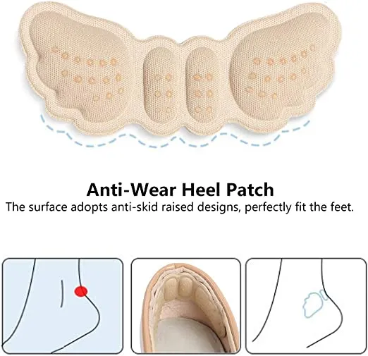 2pcs High Heel Liner Grip Cushion Protector Adjustable Foot Shoes Insole Pad Womens Skin Color