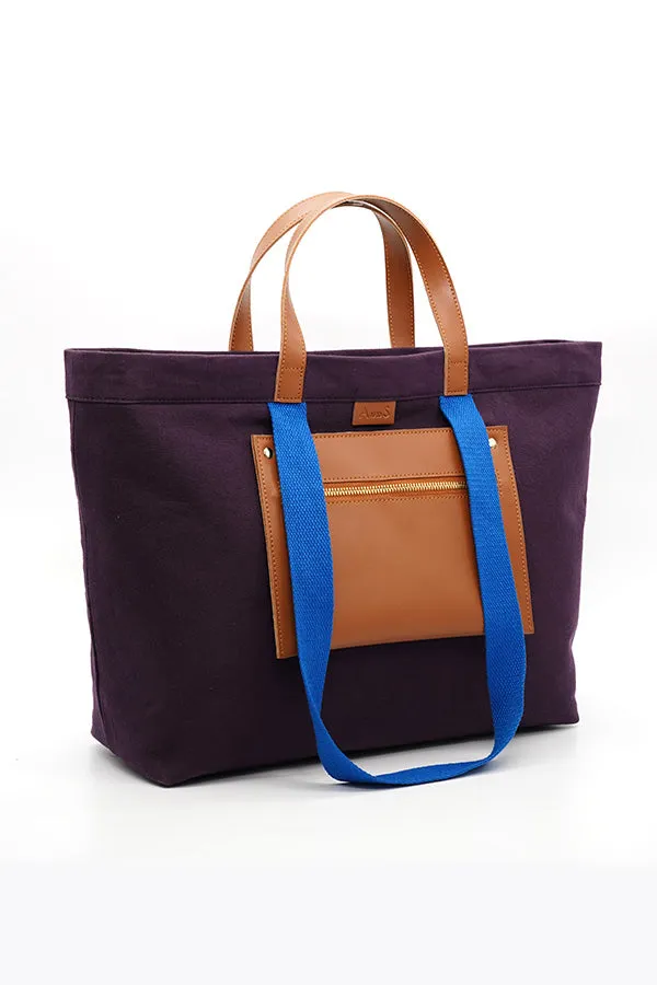 A and S Accessories Canvas shopper with contrast handles