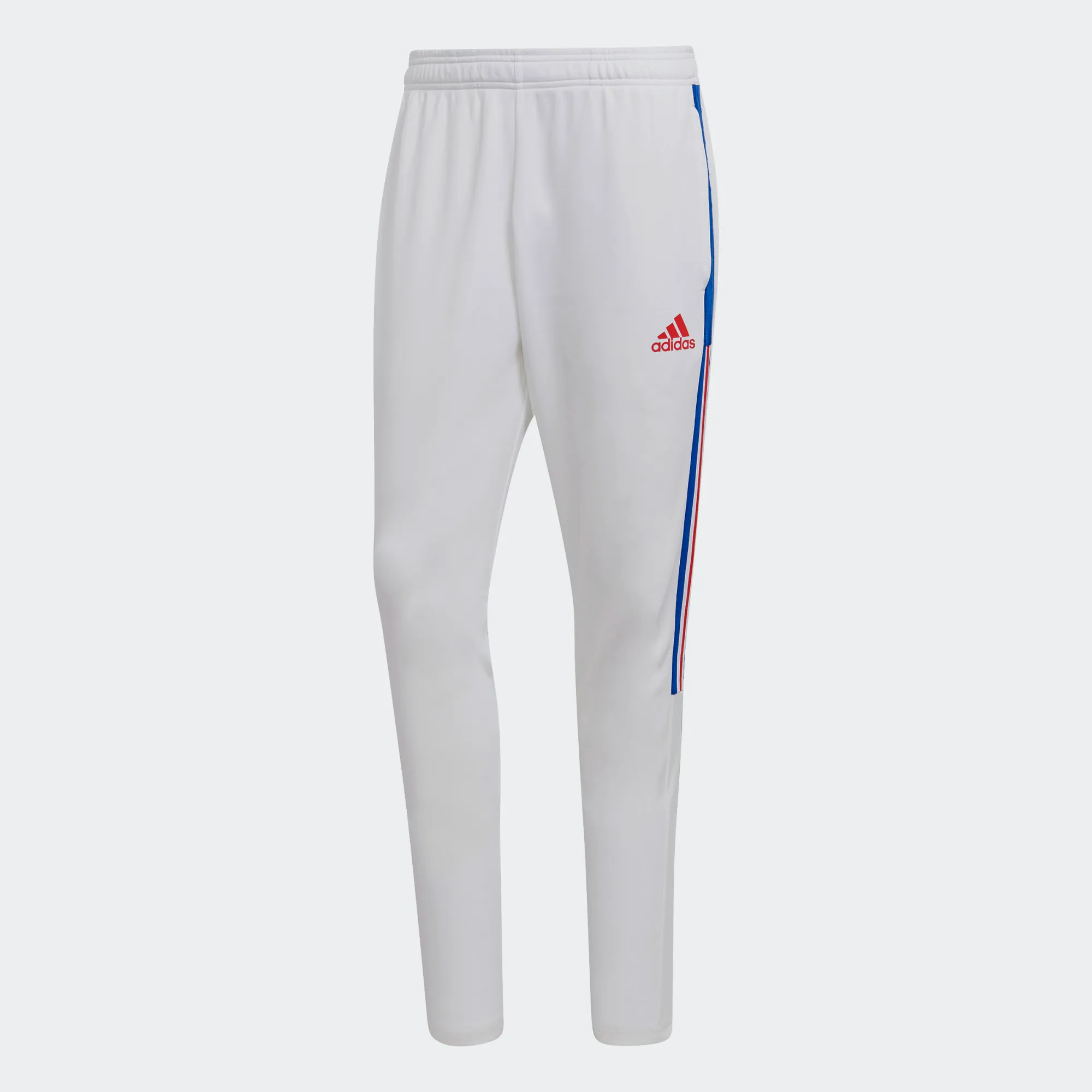 Adidas Men's Tiro Track Pants - White / Vivid Red / Royal Blue