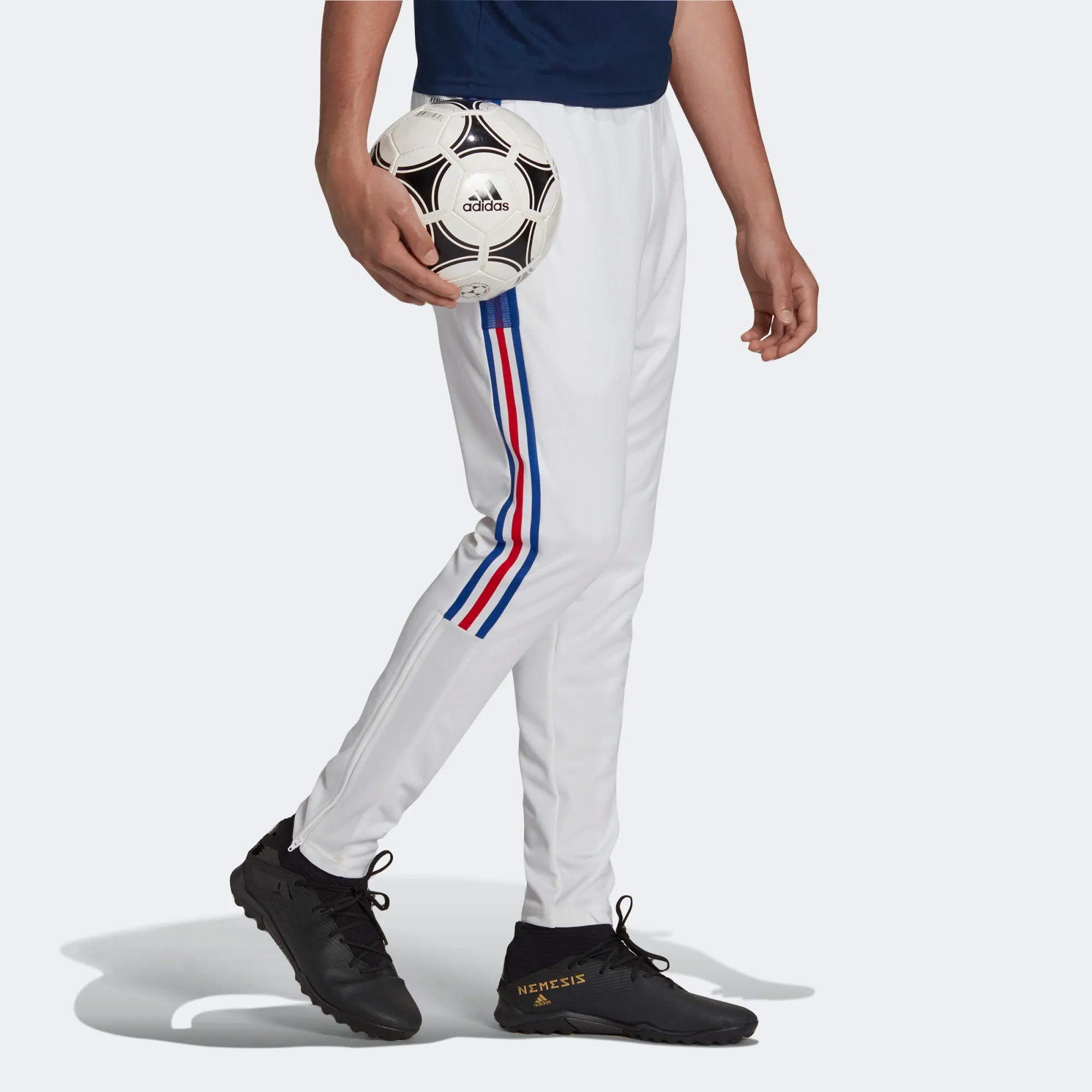 Adidas Men's Tiro Track Pants - White / Vivid Red / Royal Blue