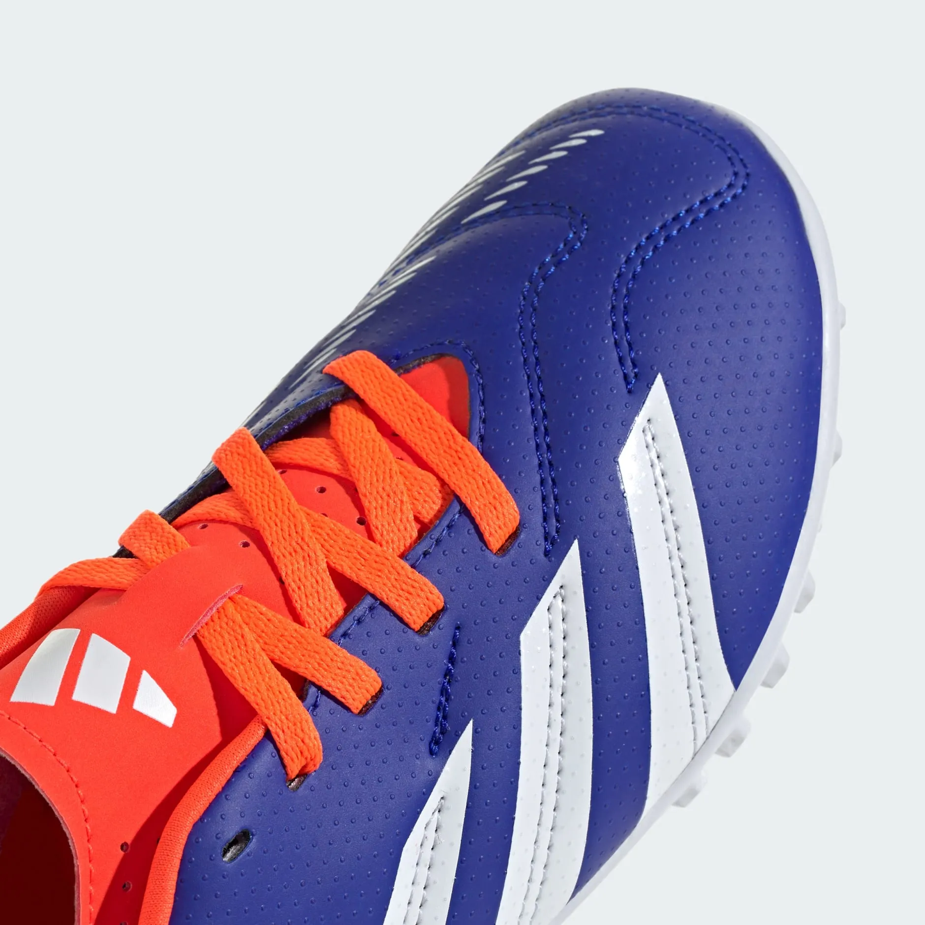 adidas Predator Club Artificial Turf Soccer Shoes | Lucid Blue-Cloud White-Solar Red | Kids