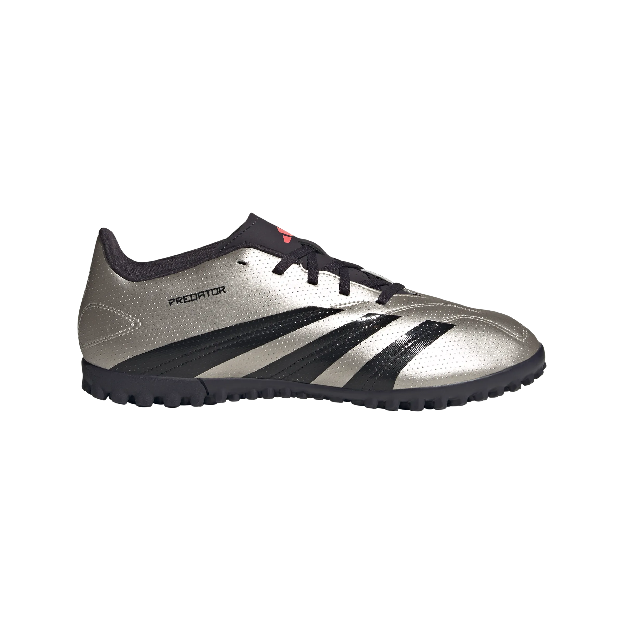 adidas Predator Club Artificial Turf Soccer Shoes | Platinum Metallic-Aurora Black-Turbo | Men's