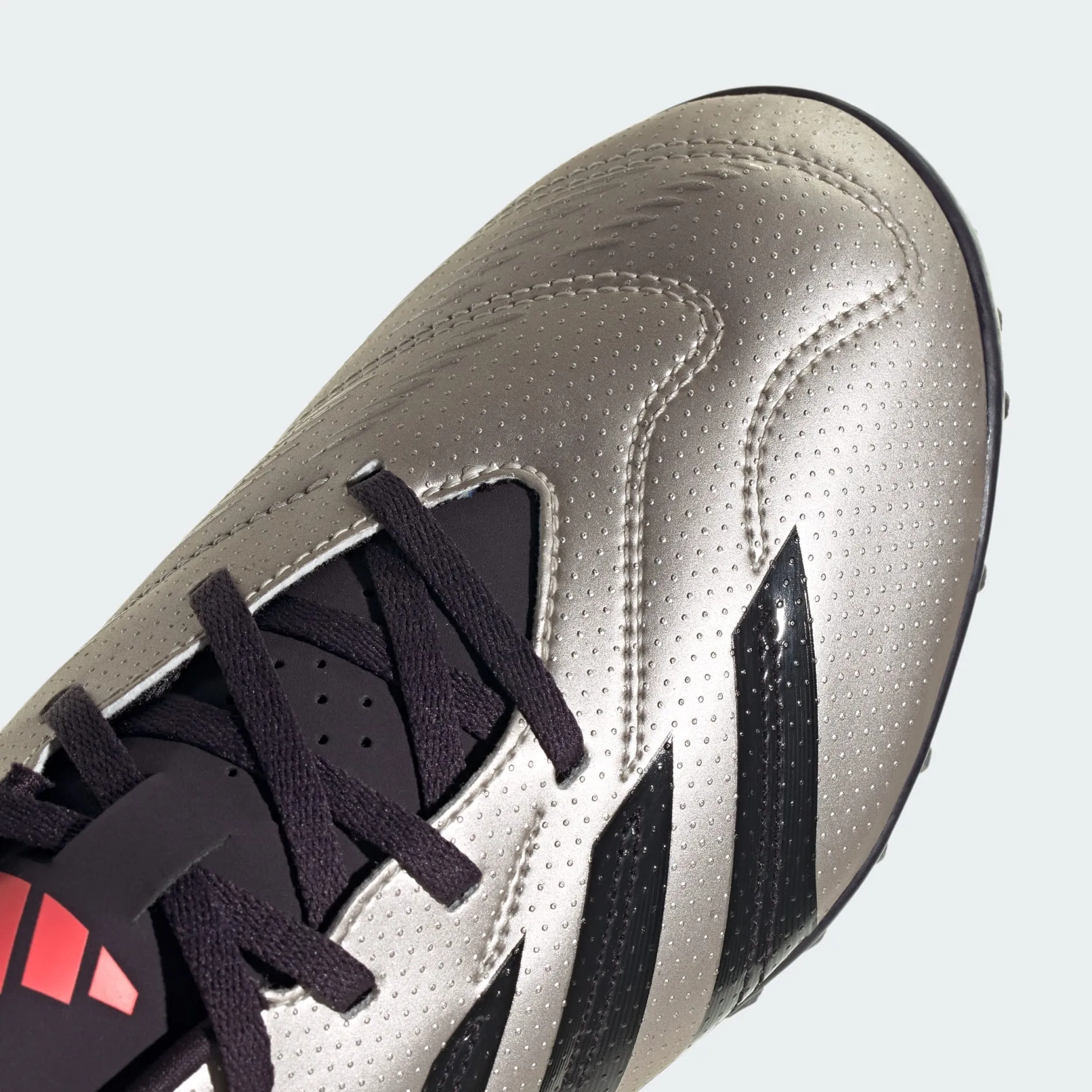 adidas Predator Club Artificial Turf Soccer Shoes | Platinum Metallic-Aurora Black-Turbo | Men's