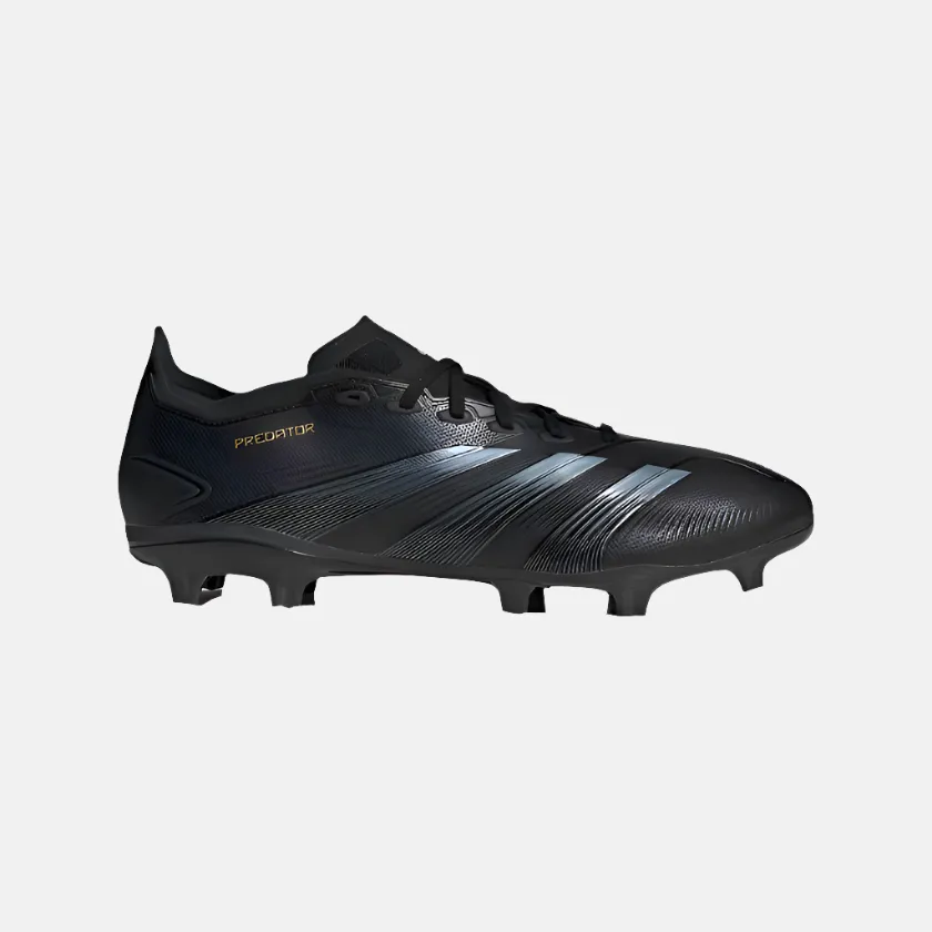 Adidas Predator League Firm Ground Men's Football Shoes - Core Black/Carbon/Gold Metallic