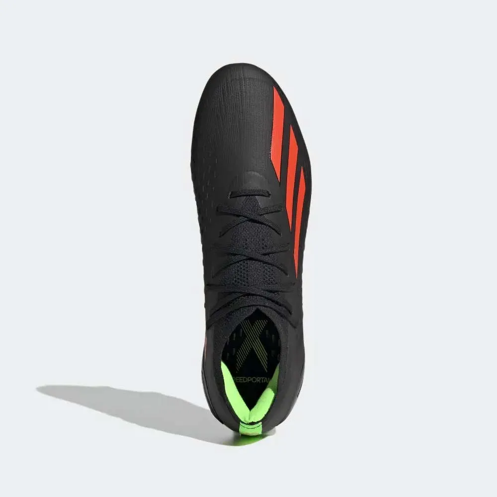 All Gender X SpeedPortal 1 FG Soccer Shoe- Core Black/Solar Red/Solar Green