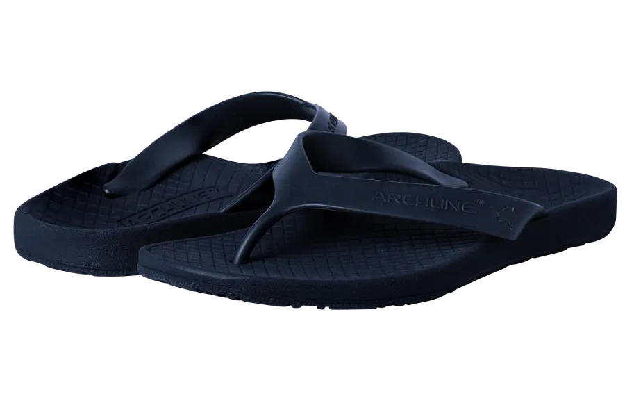 Archline Balance Flip Flops - Navy