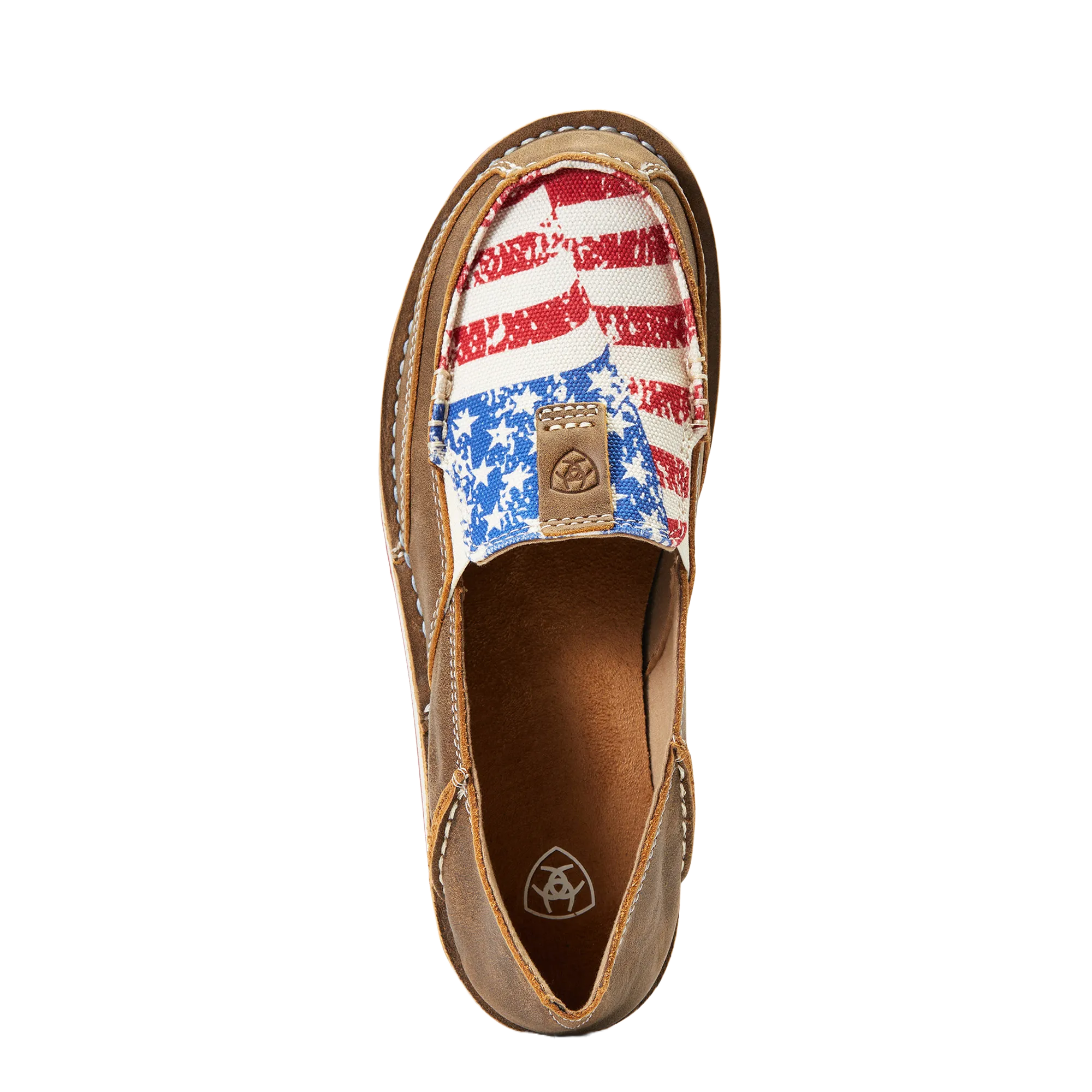 Ariat Ladies Brown & Distressed Flag Cruiser Shoes 10040359