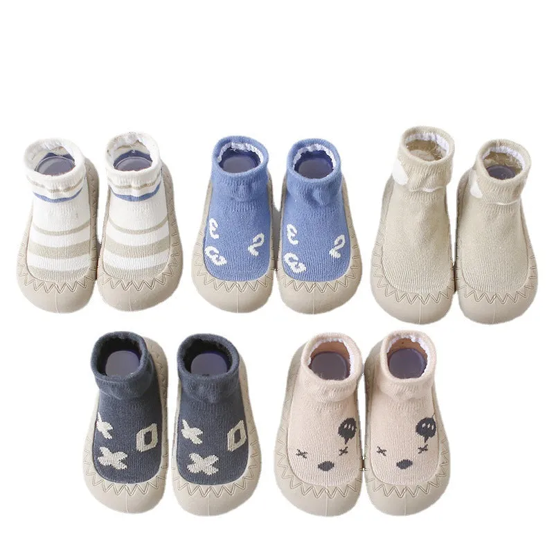 Baby Toddler Sock Shoes Rubber Sole