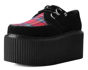 Black Suede & Red Tartan Stratocreeper