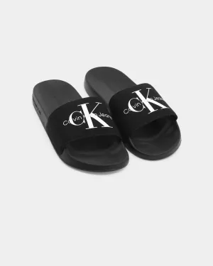 Calvin Klein Women's Monogram Slides Black