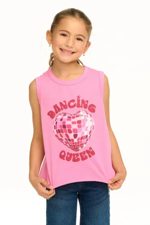 CHA Dancing Queen Disco Top in Hot Pink