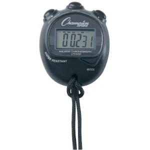 Champion Sports Big Digit Display Stopwatch Black