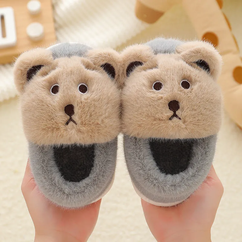 Children's Cotton Shoes Cartoon Cute Boys And Girls Indoor Non-slip Baby Warm Cotton