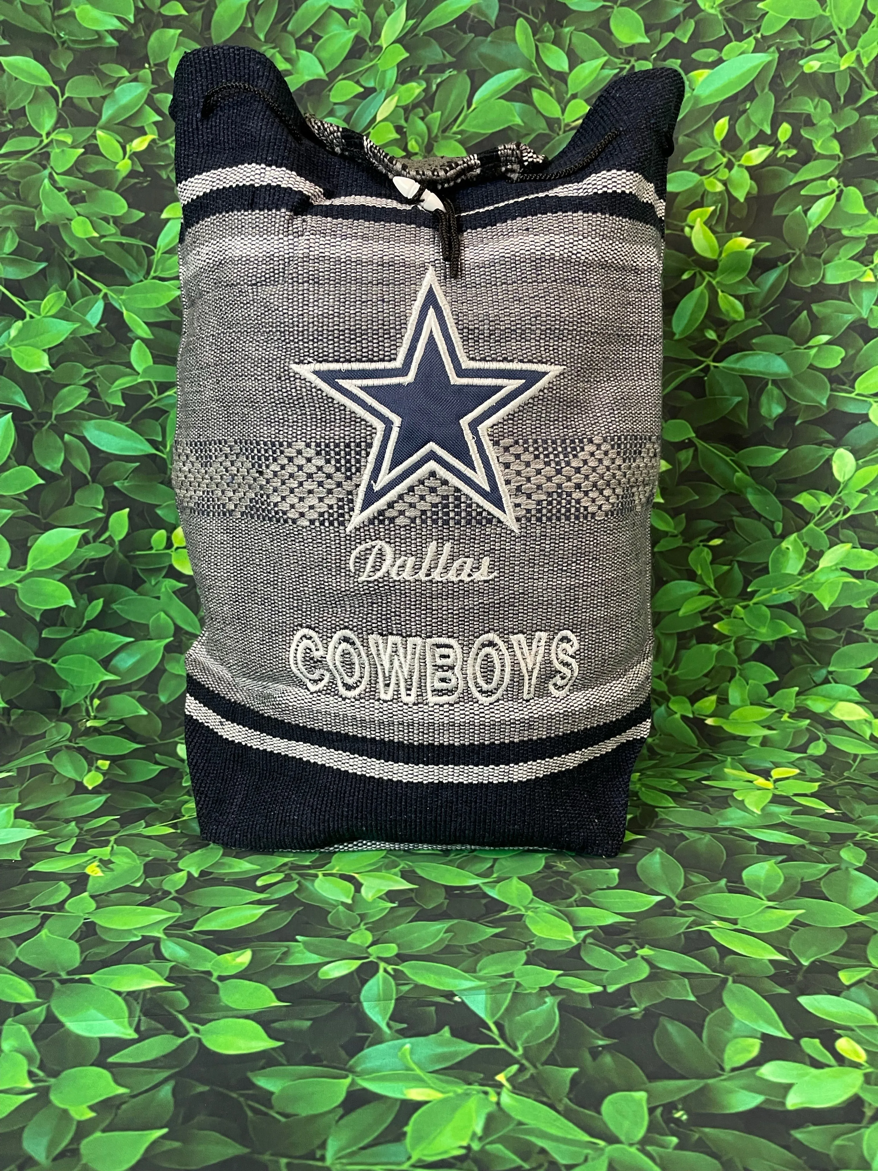 Cowboys Embroidered Drawstring Backpack