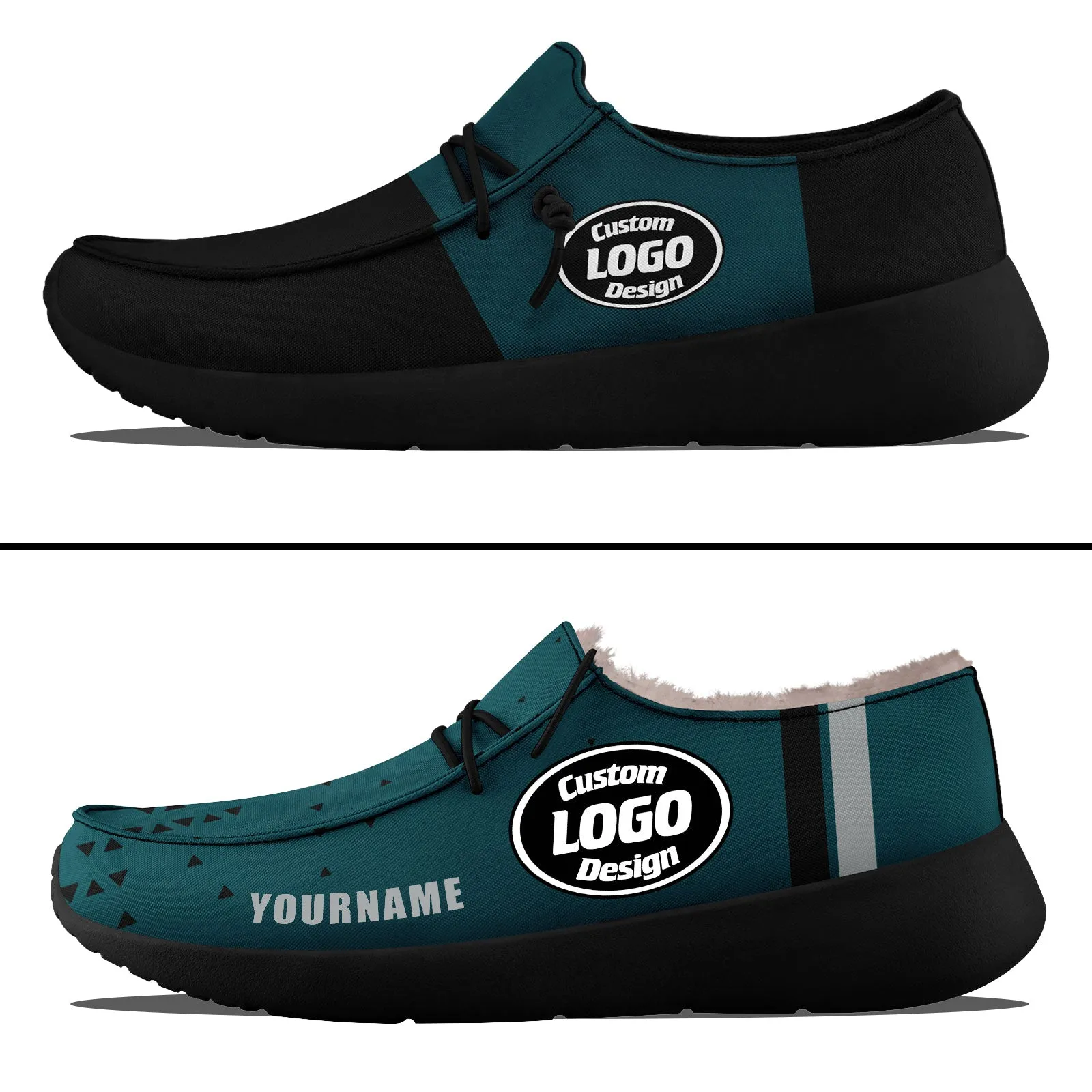 Custom Black Green Philadelphia Sneaker Shoes Combo Offer Personalized Combo ZH-D020289-23