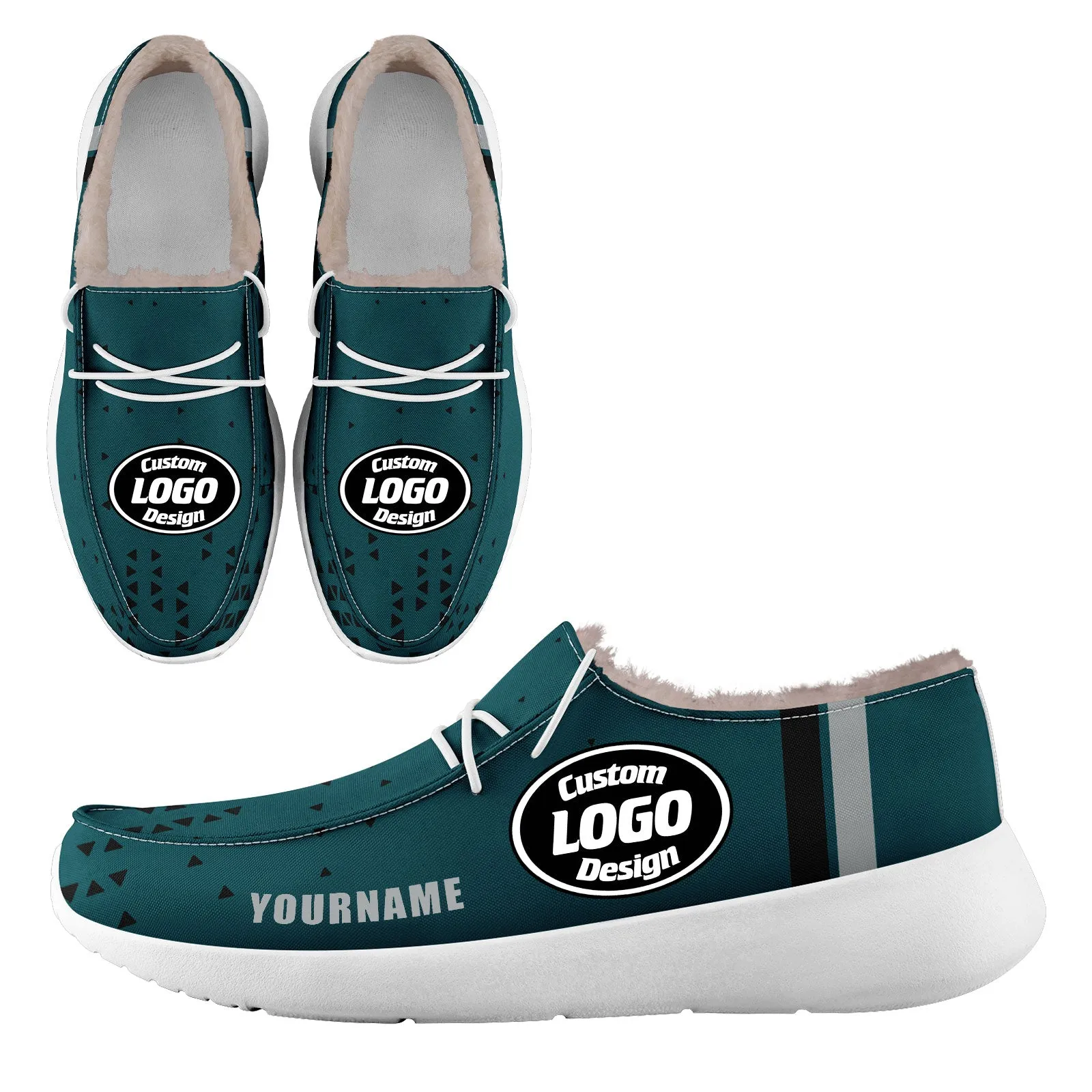 Custom Black Green Philadelphia Sneaker Shoes Combo Offer Personalized Combo ZH-D020289-23