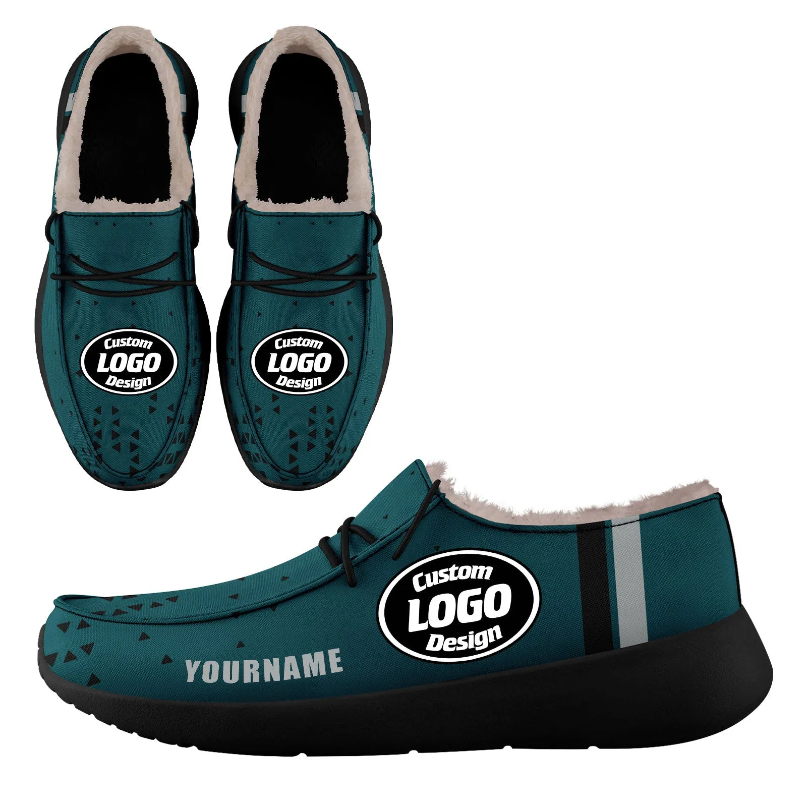 Custom Black Green Philadelphia Sneaker Shoes Combo Offer Personalized Combo ZH-D020289-23