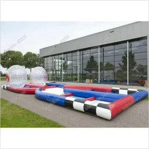 Custom Inflatable Sports Games , 0.55MM PVC Tarpaulin Inflatable Zorb Ball Track