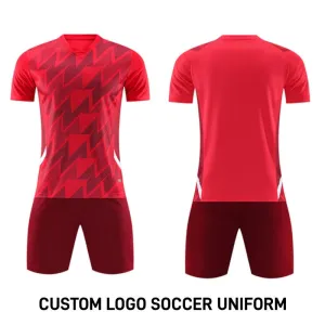 Custom Red Soccer Jerseys with Logo No Minimum