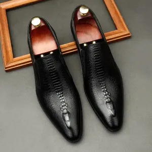 Elegant Red Bottom Leather Shoes