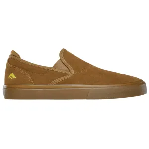 Emerica Wino G6 Slip-on Skate Shoes - Brown/Gum