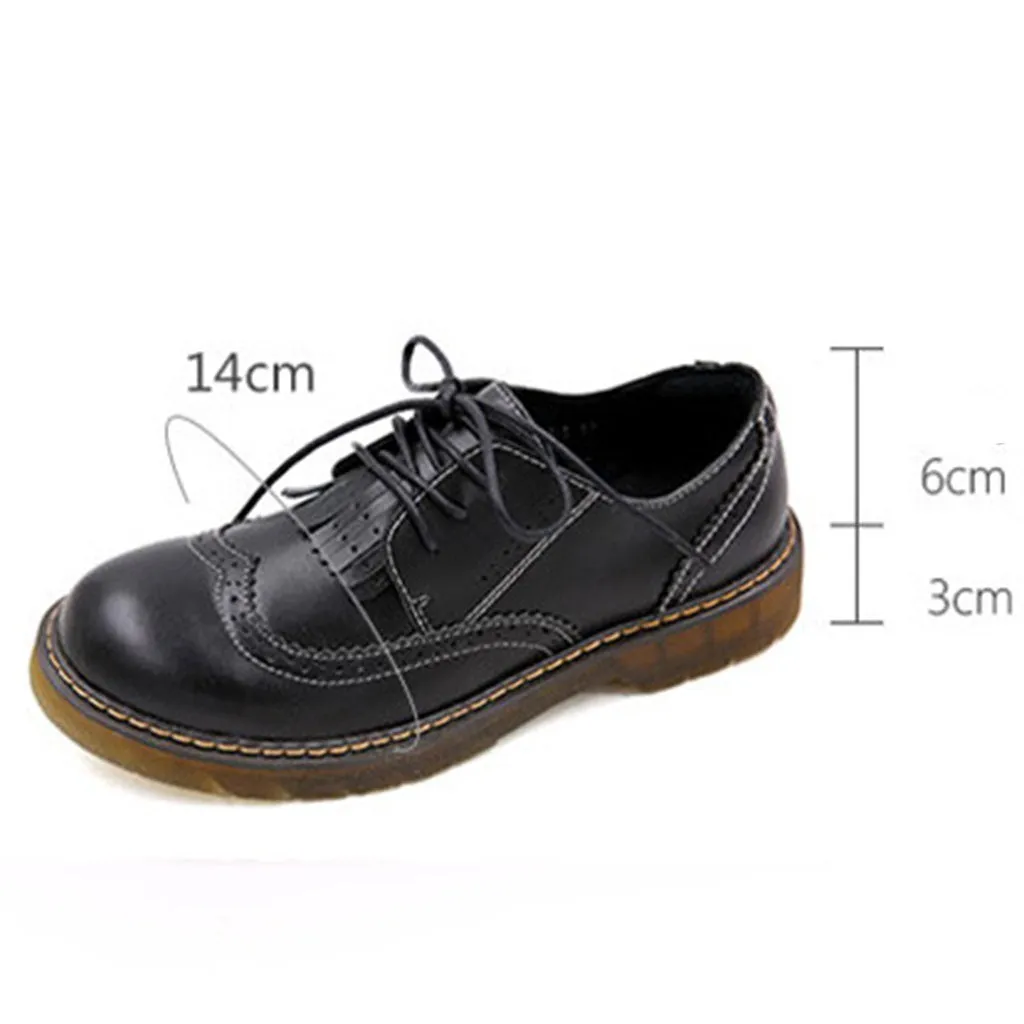 Fashion Leather British Wind Women's Shoes | Gift Shoes