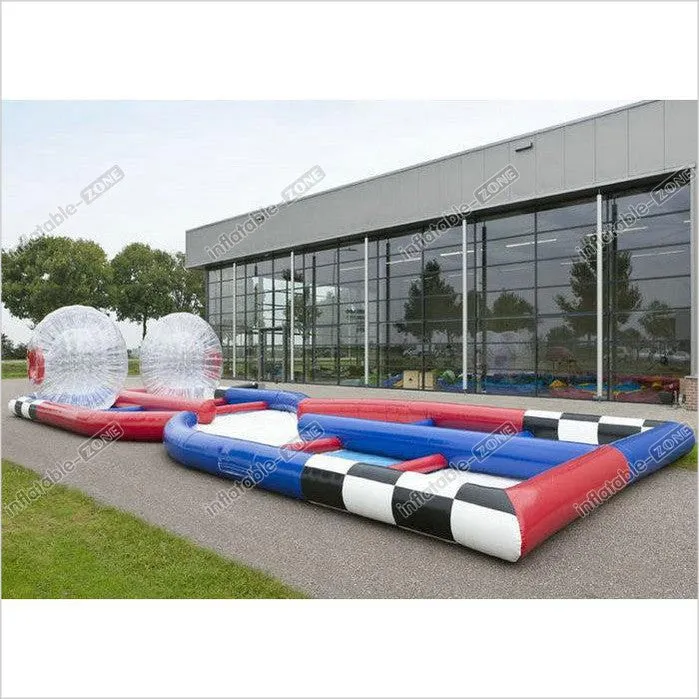 Funny Human Inflatable Bumper Bubble Ball , Inflatable Blow Up Race Track