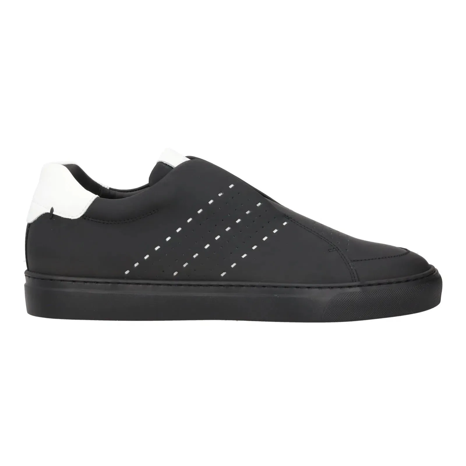 Harrys Of London Track Tech Leather Trainer Black/White