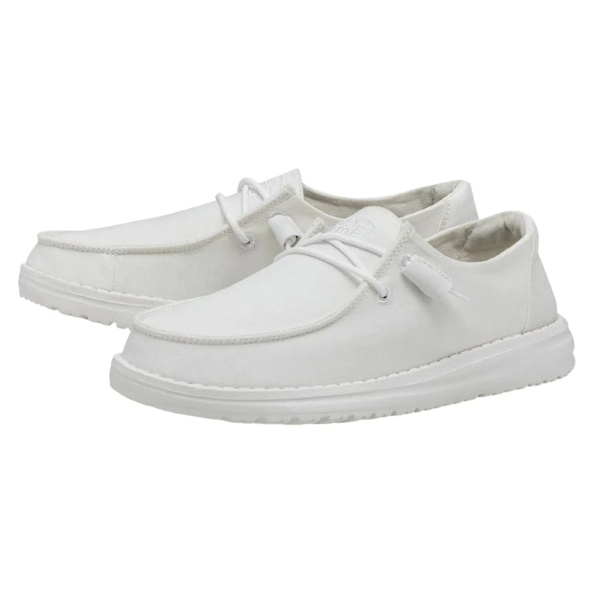 HEY DUDE WOMEN'S WENDY SLUB CANVAS WHITE - 40063100