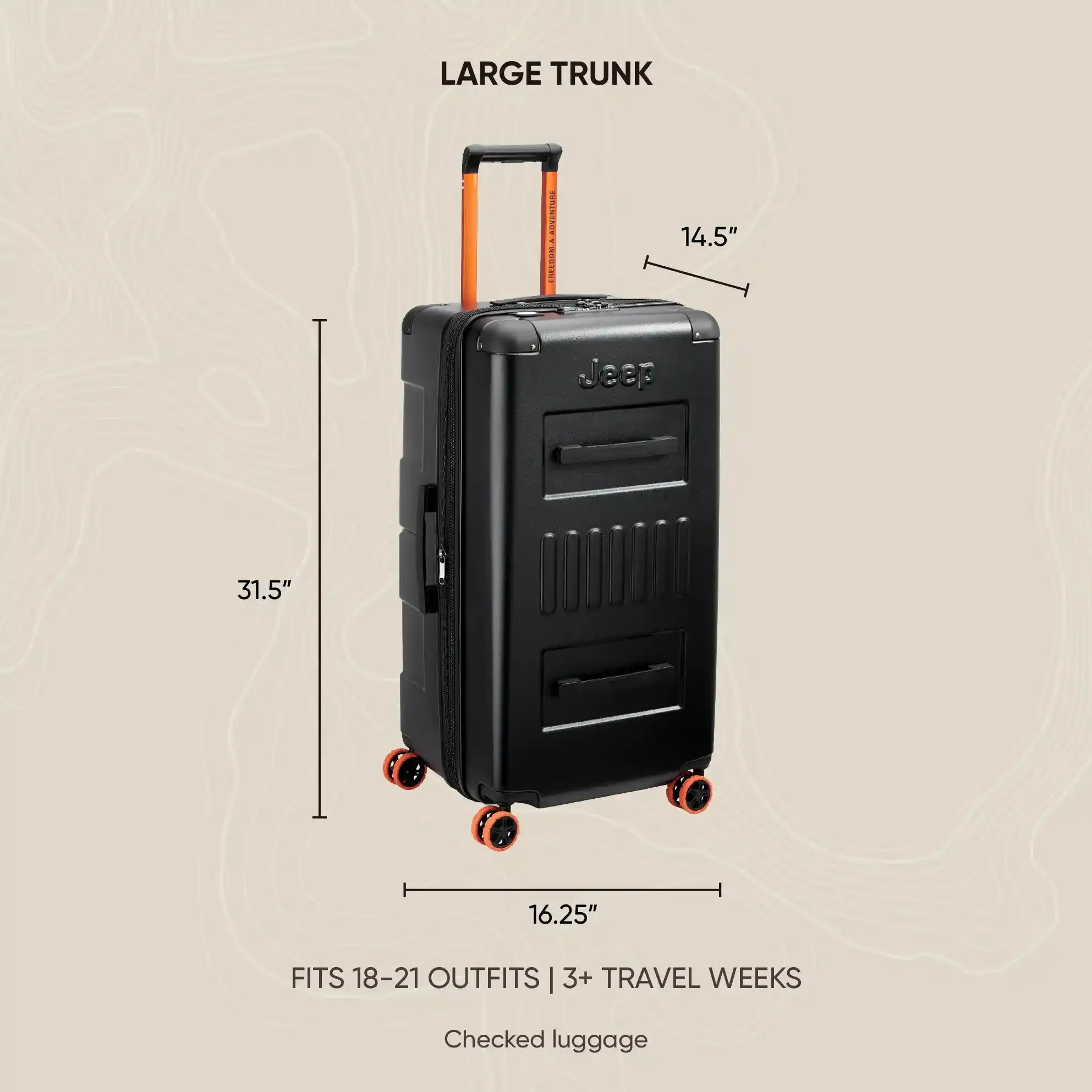 JH002B - Large Expandable Spinner Trunk