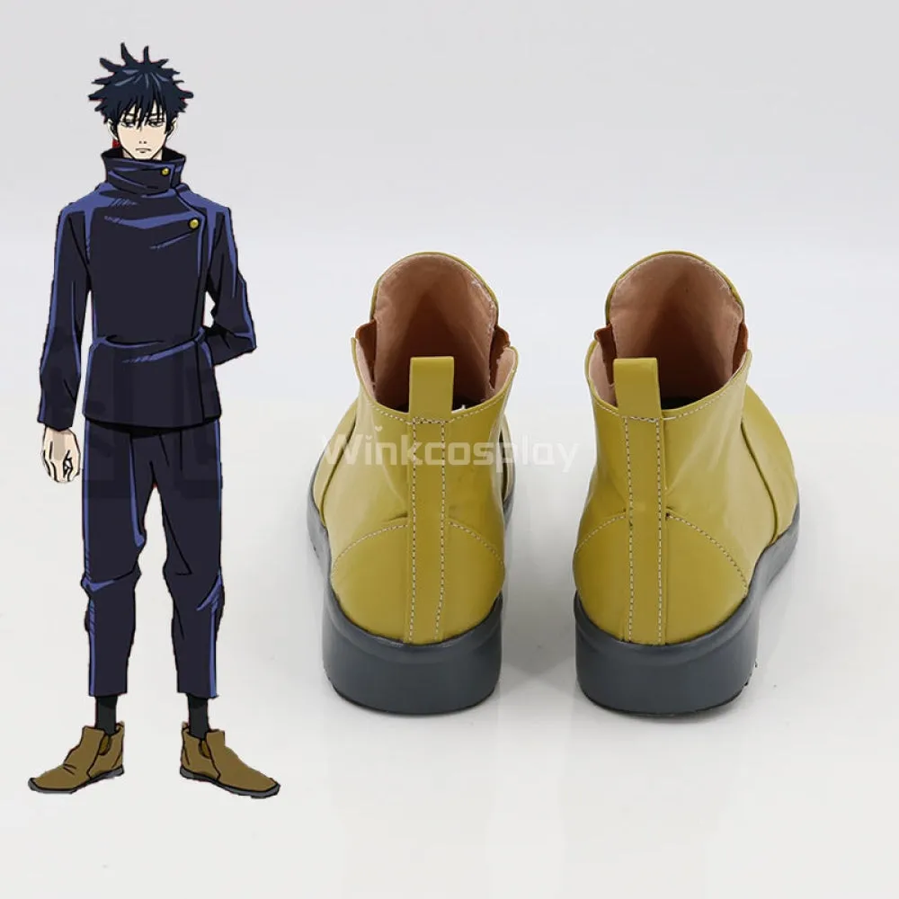 Jujutsu Kaisen Sorcery Fight Megumi Fushiguro Halloween Yellow Cosplay Shoes