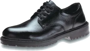 KING'S Black Full Grain Leather Laced Safety Shoe with Steel Toe Cap | Model : KJ404X-R, UK Sizes :# 5 (39) - #13 (44)