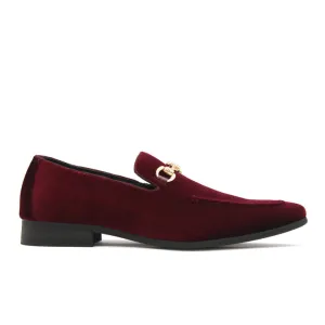 La Milano Cap Toe Slip On Shoes , A11888-BURGUNDY