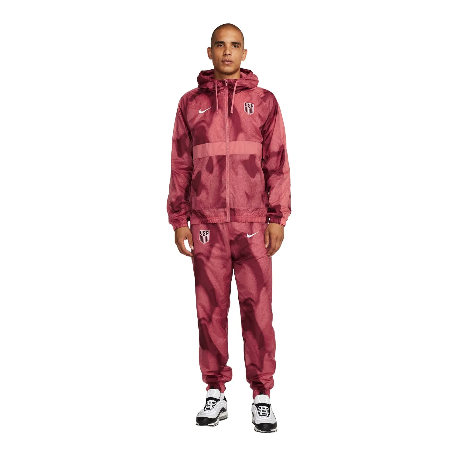 Men's Nike USA HD Woven Red Track Suit