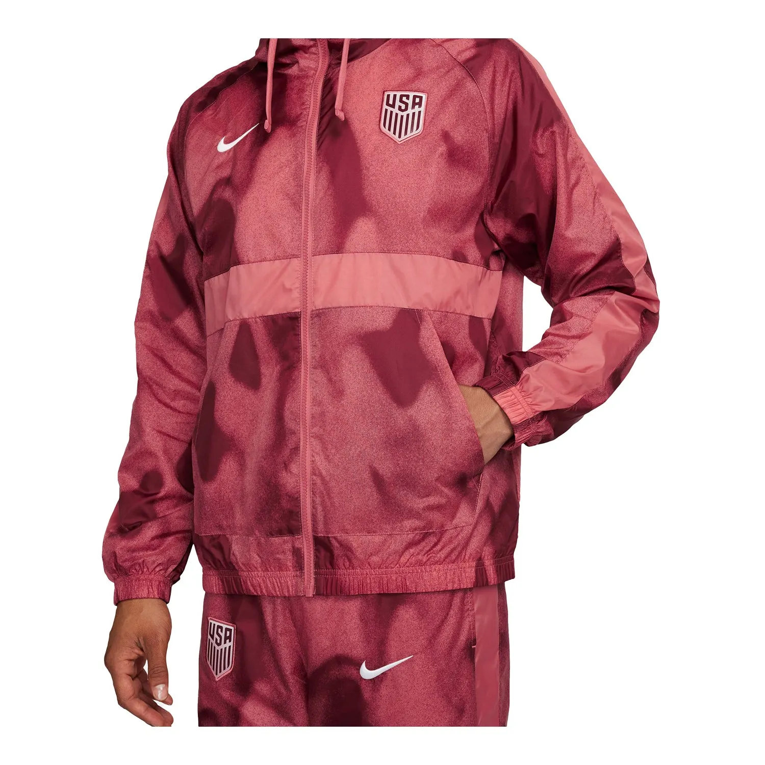 Men's Nike USA HD Woven Red Track Suit