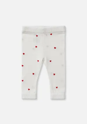 Miann & Co Baby - Knitted Legging - Love Heart