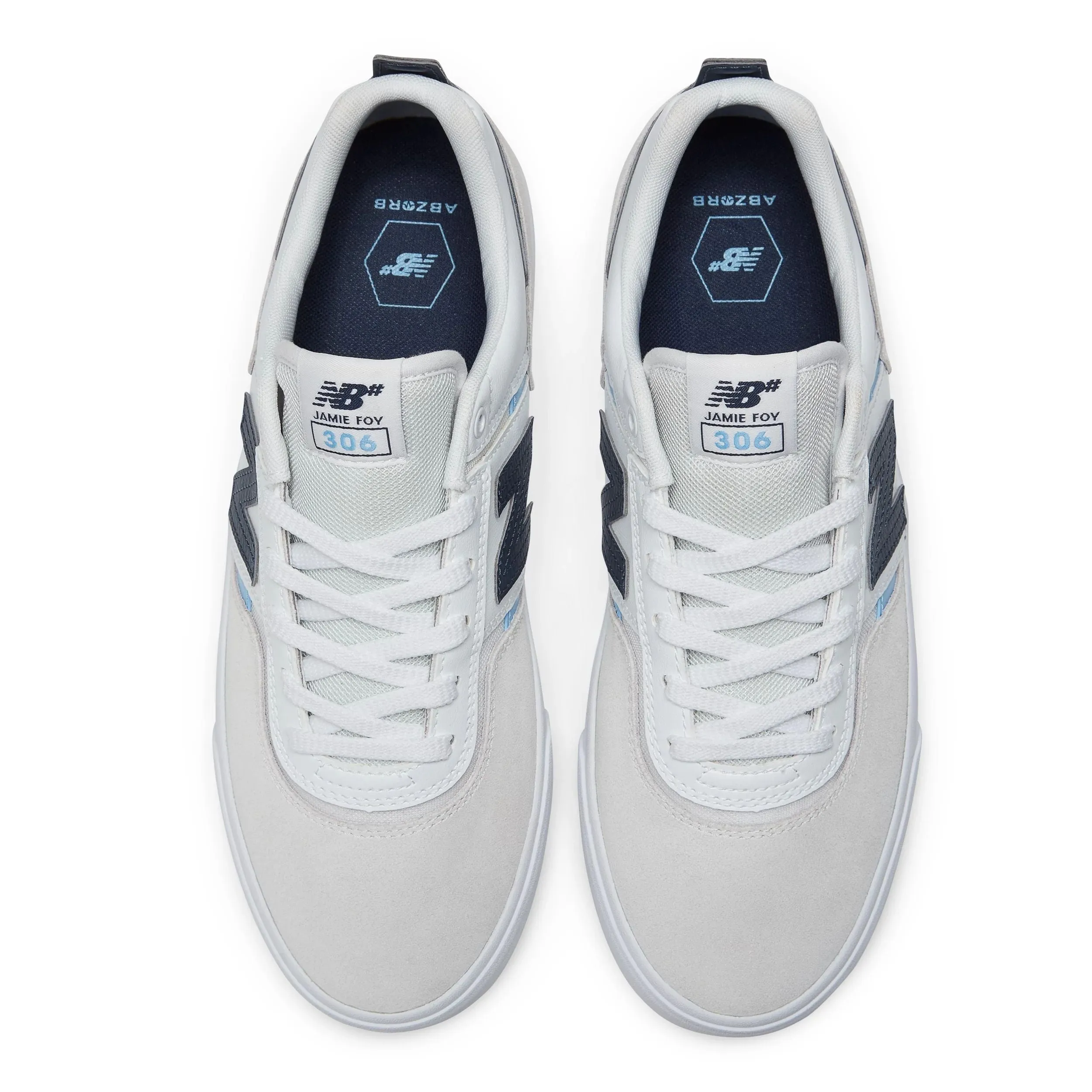 New Balance Numeric Jamie Foy 306 Skateboard Shoe - White/Navy