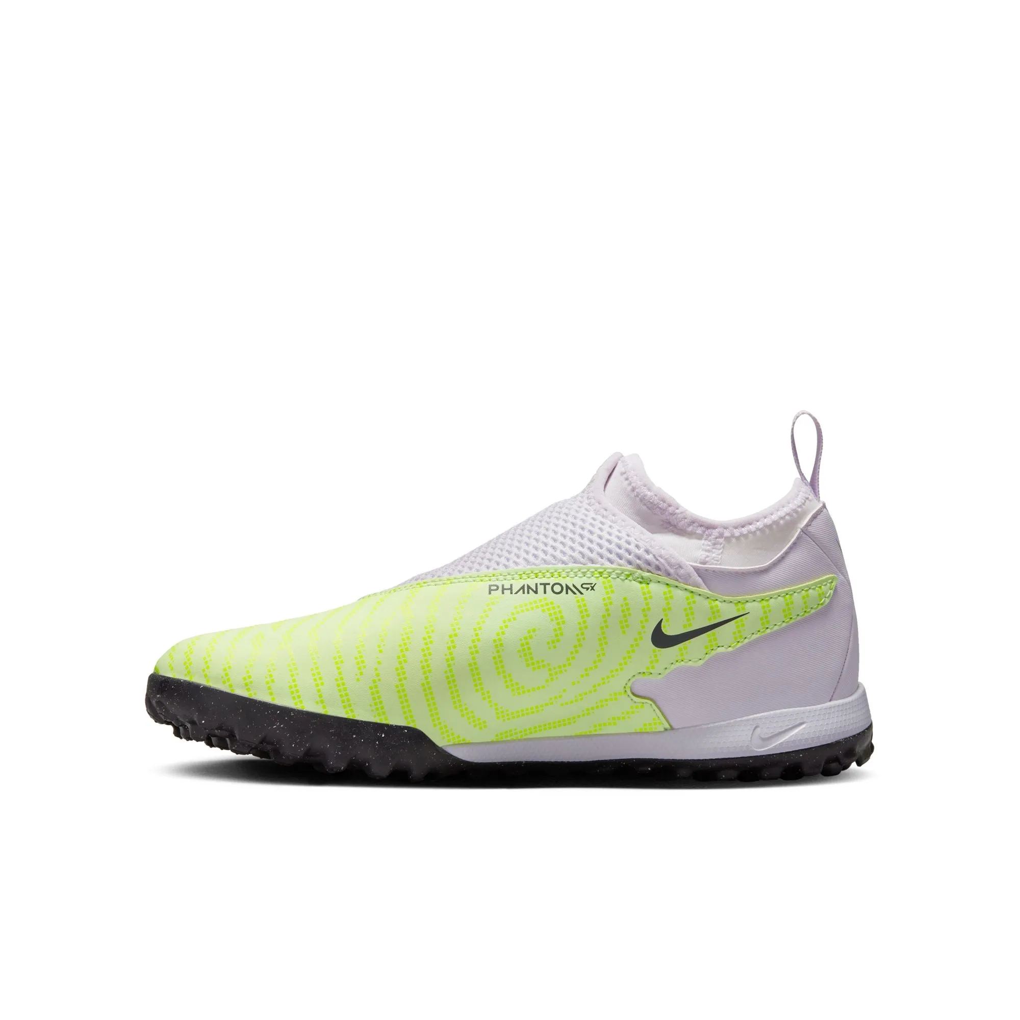 Nike Junior Phantom GX Academy DF TF Turf Shoes-Barely Volt/ Gridiron