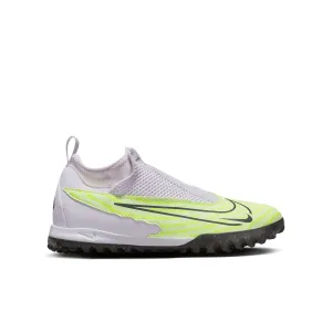 Nike Junior Phantom GX Academy DF TF Turf Shoes-Barely Volt/ Gridiron