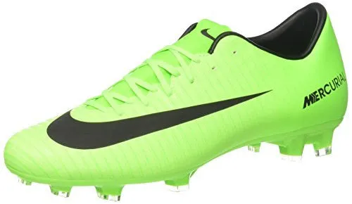 Nike Men's Mercurial Victory VI Fg Electric Green/Black Soccer Cleat 8.5 Men US