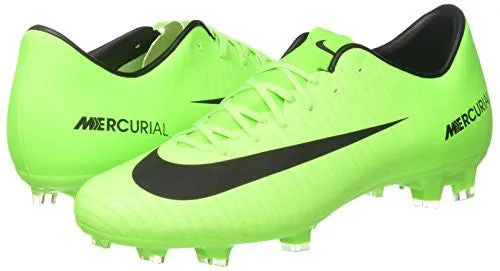 Nike Men's Mercurial Victory VI Fg Electric Green/Black Soccer Cleat 8.5 Men US