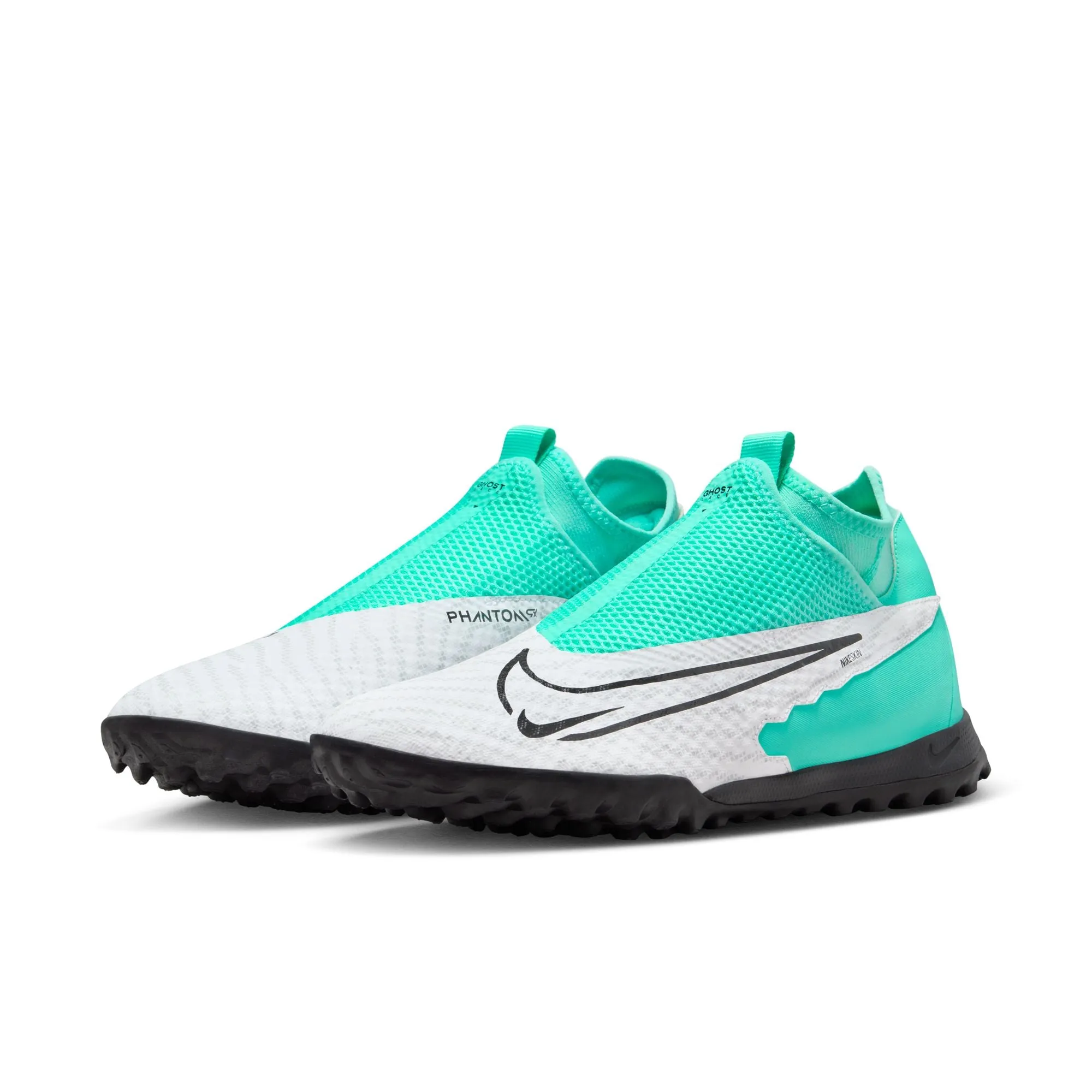 Nike Phantom GX Academy DF TF Turf Soccer Shoes - Hyper Turquoise/Fuchsia Dream/Black/White