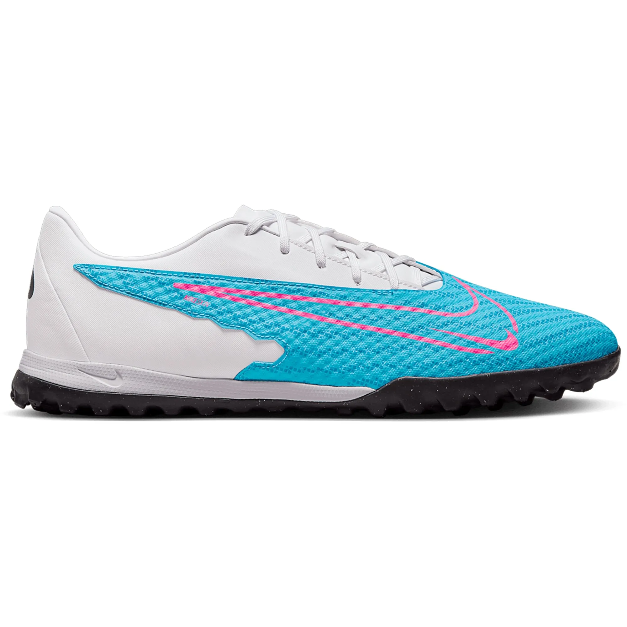 Nike Phantom GX Academy TF Turf Soccer Shoes - Blue/Pink/White/Black