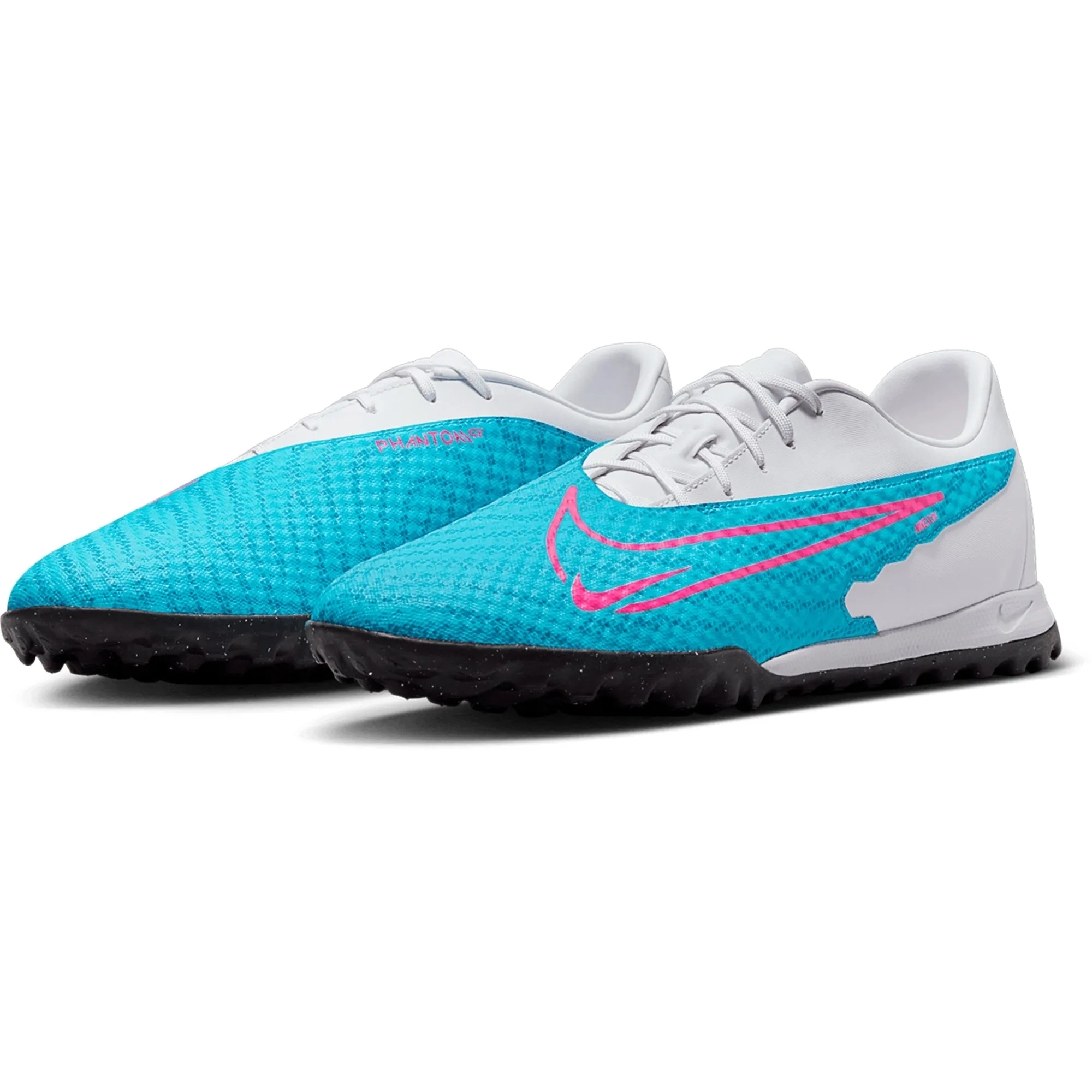 Nike Phantom GX Academy TF Turf Soccer Shoes - Blue/Pink/White/Black