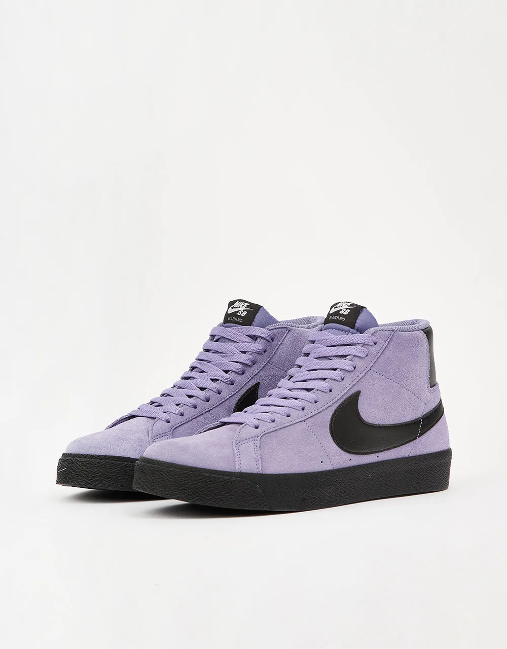 Nike SB Zoom Blazer Mid Skate Shoes - Dusty Amethyst/Black-Dusty Amethyst