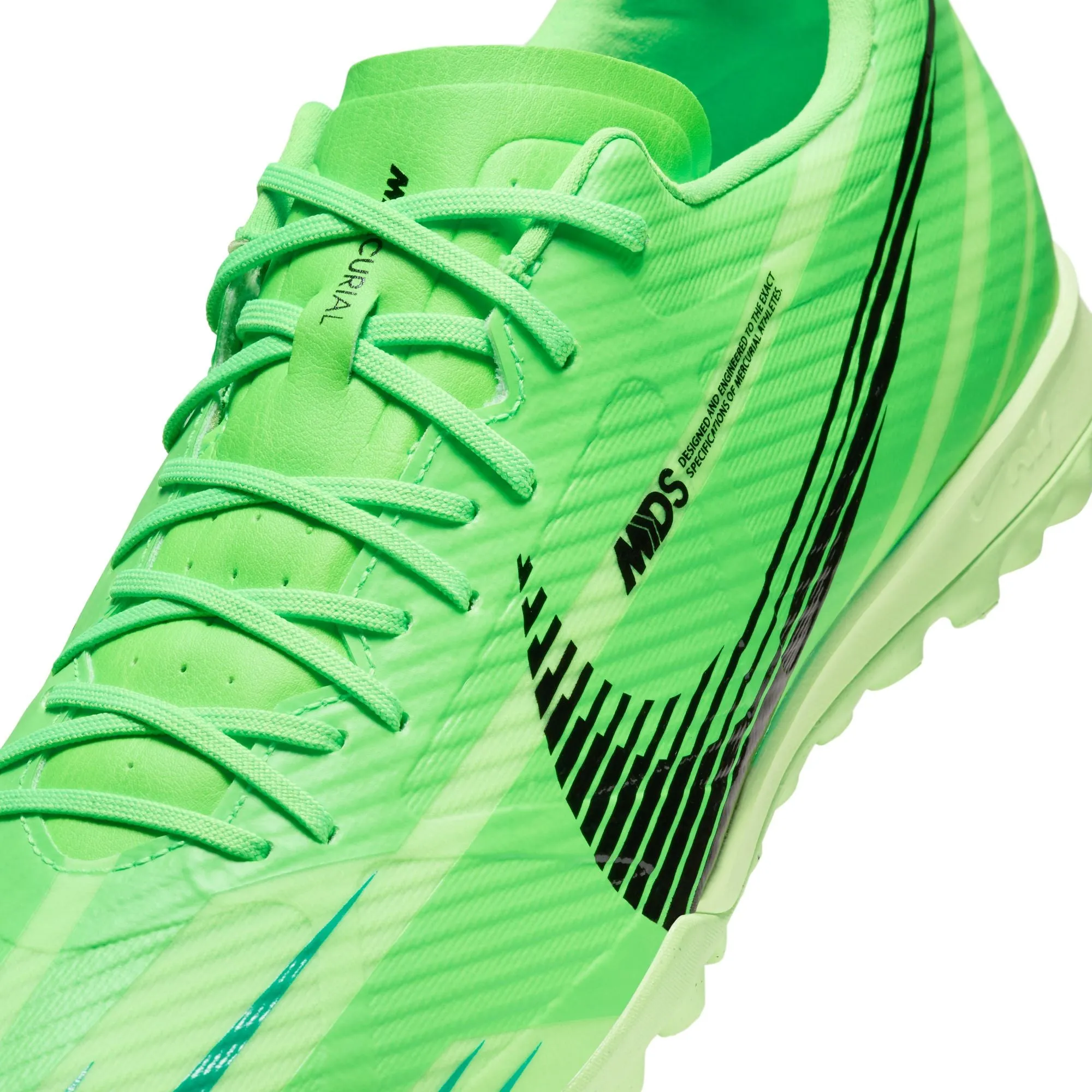 Nike Zoom Mercurial Vapor 15 Academy MDS TF Turf Soccer - Green Strike/ Black Stadium Green