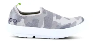 OOFOS Womens OOmg  Eezee Low White Green Camo