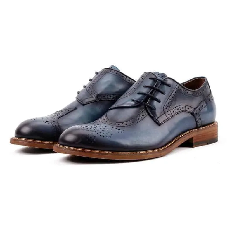 Premium Genuine Leather Sidewing Shoes for Men | Handcrafted Footwear by Mandujour