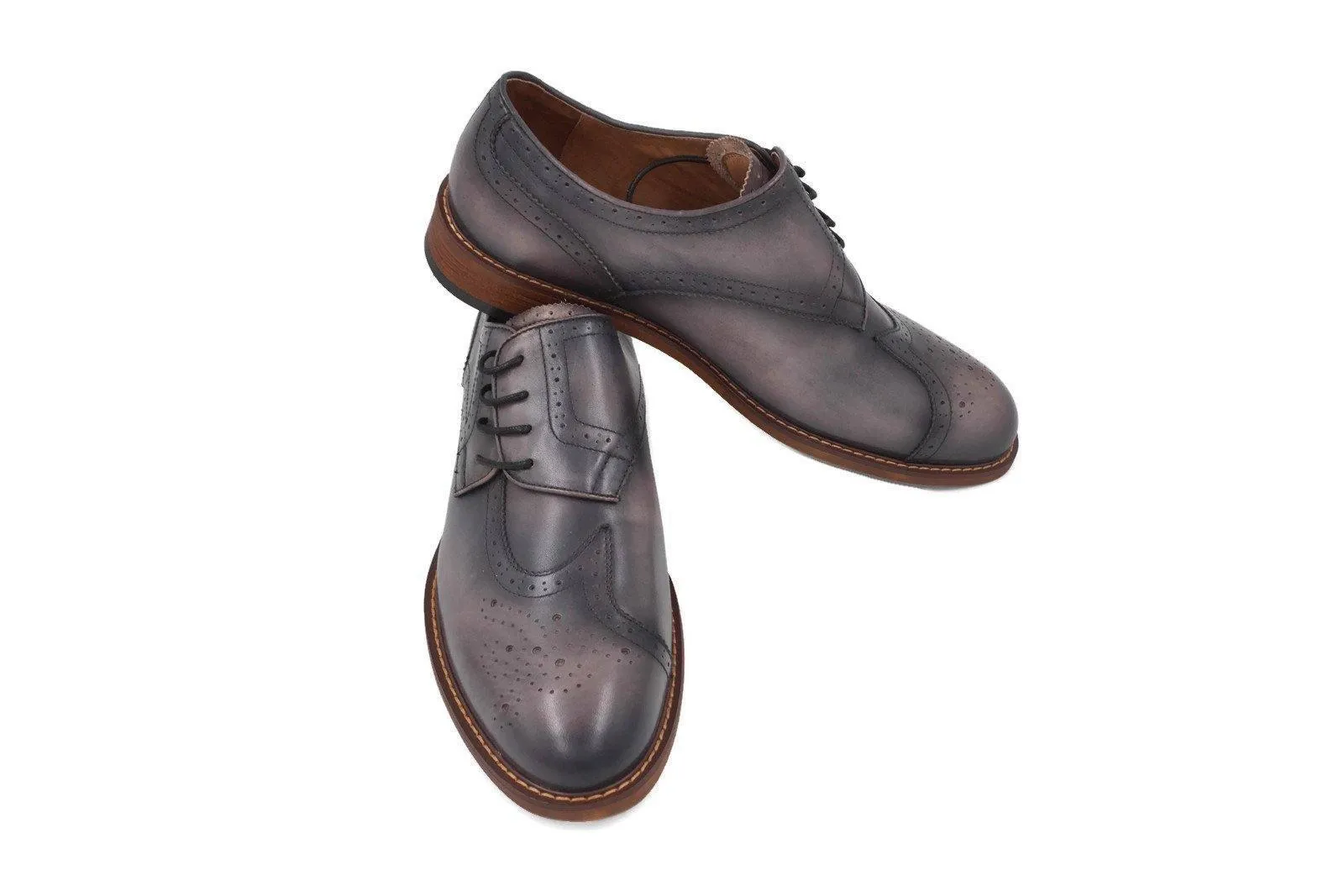 Premium Genuine Leather Sidewing Shoes for Men | Handcrafted Footwear by Mandujour